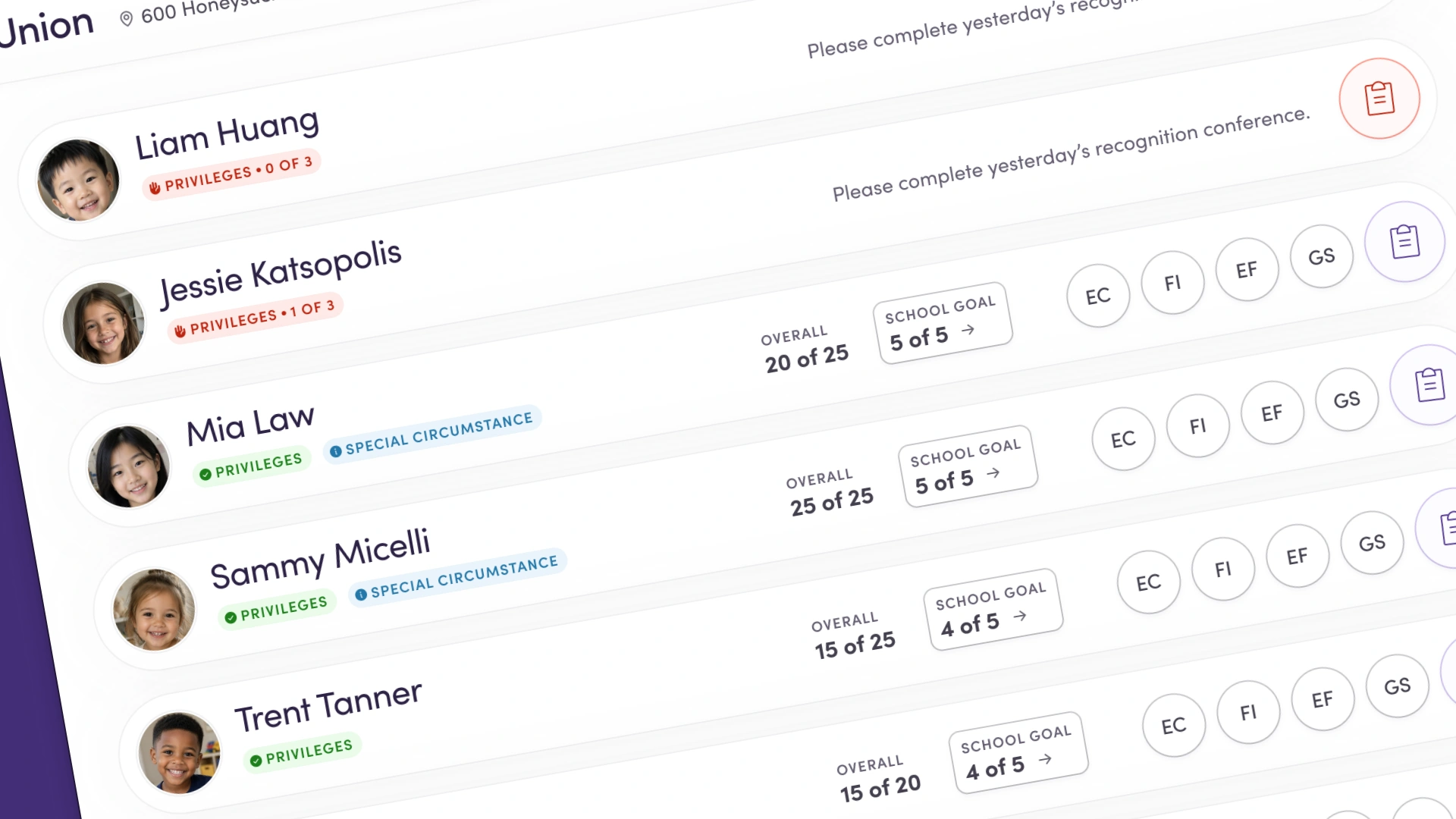 Methodist Home client index UI